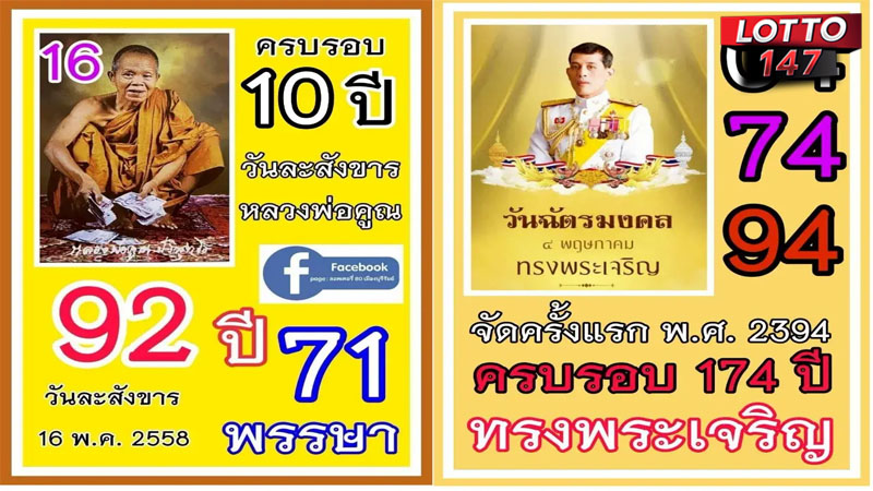 เลขเด็ดเลขดังวันสำคัญ