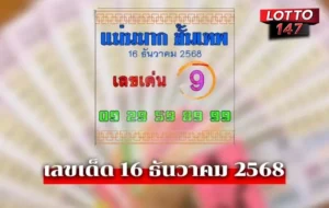 เลขเด็ดแม่นมากขั้นเทพ