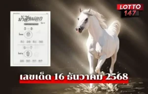 เลขเด็ดม้าสีหมอก16/12/68