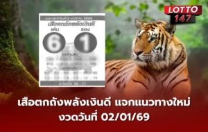 เลขเด็ดเสือตกถังพลังเงินดี 02/01/69